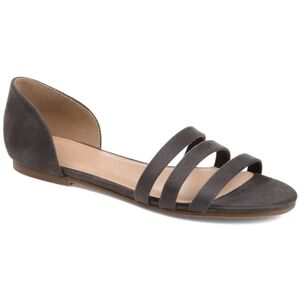 NWOT Journey Collection Grey Gildie Flat Sandal